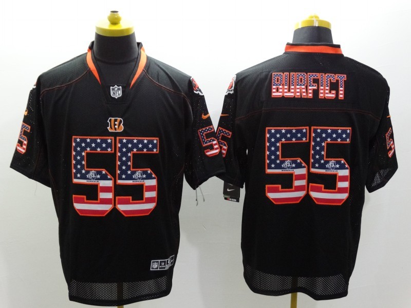 Men's Cincinnati Bengals Vontaze Burfict #55 Black Jersey Men's Cincinnati Bengals Vontaze Burfict #55 Black Jersey